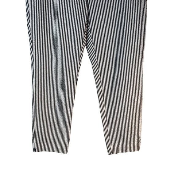 2/$30 ZARA Seersucker Slacks XL Black & White Cotton/Polyester Blend - Picture 7 of 16